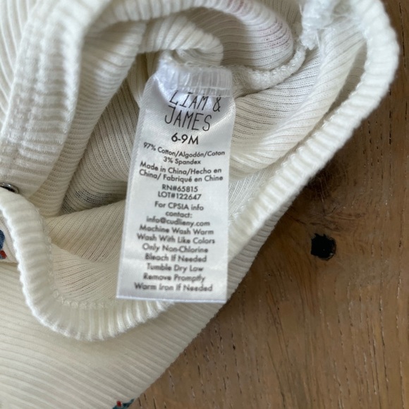 Liam & James 6-9 months short set outfit Vespa Scooter Orange Cream Summer Boy - Picture 7 of 8